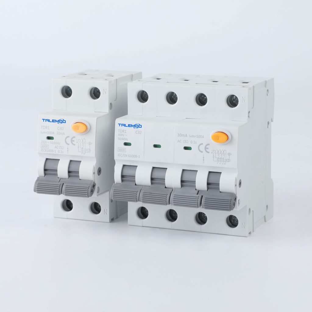 RCBO TDR1 6KA 1PN3PN side